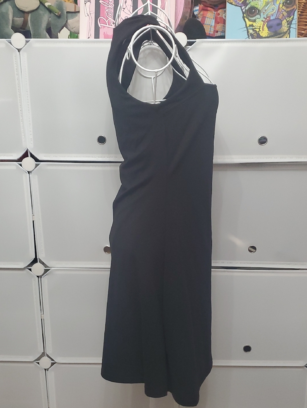 Qinsen Black Square-Neck athletic Mini Dress - Picture 5 of 10